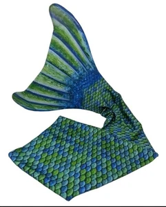 Pin Fun Monopinna coda di sirena blu verde. Bambini taglia 10. Costume da bagno sirena. Nuovo - Foto 1 di 7
