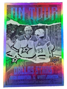 2024-25 Upper Deck Series 2 On Tour #OT13 Jason Robertson Wyatt Johnston Dallas - Bild 1 von 2