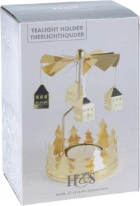 TEELICHTHALTER Karussell 1 Stück 6 Sorten unsortiert Beige Goldenfarbig - Bild 1 von 2