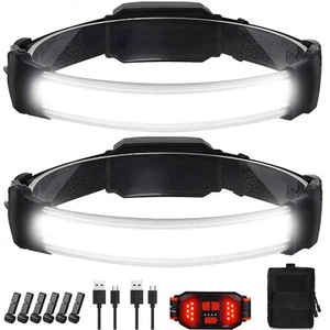 Headlamp Rechargeable,Ultra Bright Upgrade 1500 Lumens 6 Modes Head Lamp Led ... - Bild 1 von 7
