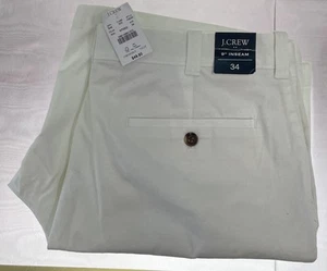 J Crew Chino Shorts Herren Größe 34 - 9" Schrittlänge vorne flach Stil H5020 NEU mit Etikett - Bild 1 von 2