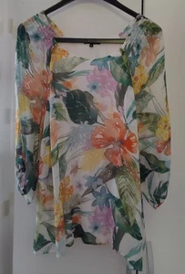 Hübsche Bluse Tunika more & more 44 Blumen Floral Bunt - Bild 1 von 6