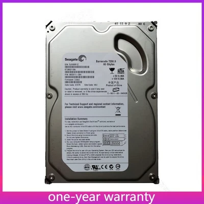 ST3802110A Seagate 80GB 7200RPM IDE PATA 3.5" Desktop HDD Hard Disk Drive - Image 1 of 4
