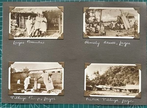 Fotos originales de los pueblos tribales nativos de la década de 1930 en Lagos Nigeria África Ref#F - Imagen 1 de 9