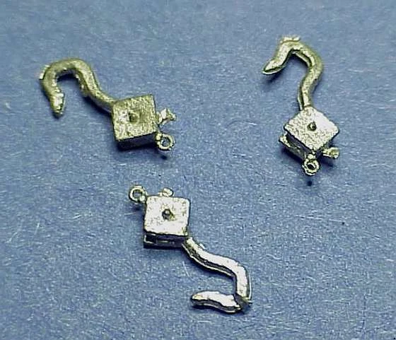 HO/HOn3 1/87 CRANE HOOKS WISEMAN MODEL SERVICES DETAIL PARTS #HO113  - Image 1 of 1