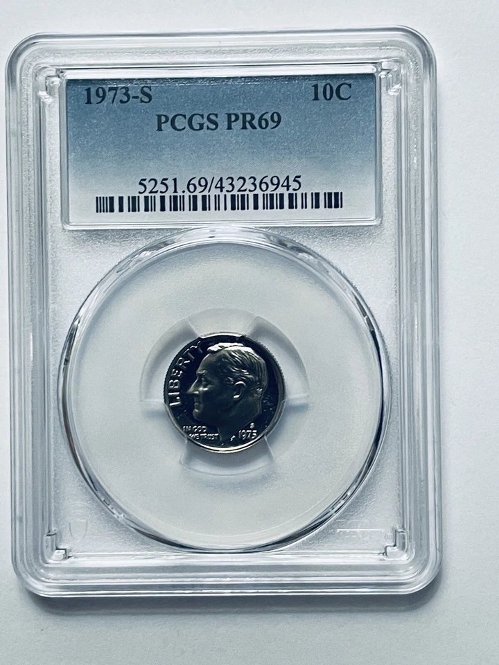 1973-S Roosevelt Dime PCGS PR69 - Image 1 of 4