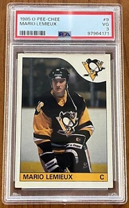 1985 O-Pee-Chee Mario Lemieux #9 Just Graded PSA Centered Very NICE Card HOF - Picture 1 of 2
