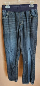 GYMBOREE BOY'S PULL-ON STRAIGHT LEG STRETCH WAIST DARK WASH INDIGO SIZE 10 #4294 - Picture 1 of 4