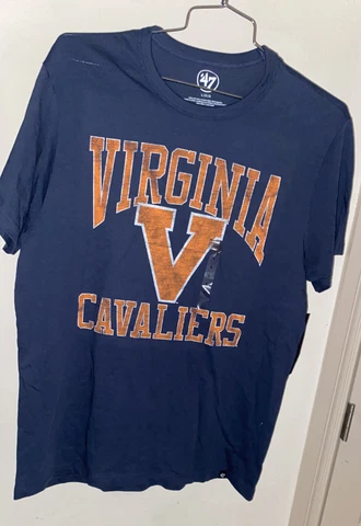 Virginia Cavaliers '47 Brand 100% Cotton Short Sleeve T-shirt Size Large 75% OFF Cover