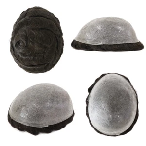 Micro Ultra Thin Skin Super Men Toupee Ludzkie włosy System 0,02 mm Treski OSNG - Zdjęcie 1 z 11