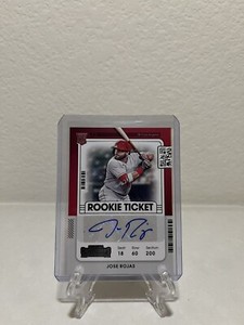 2021 Panini Contenders Jose Rojas Rookie Ticket RC Auto #194 Los Angeles Angels