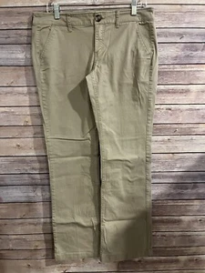 American Eagle Damenhose mittelhoher Bund Kick Boot braun Größe 10 Taschen schneller Versand - Bild 1 von 11