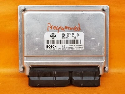 PROGRAMADO PLUG & PLAY 98-02 AUDI VW PASSAT A4/A6 2.8L V6 ECM ECU 3B0907551CG Foto 1 de 4
