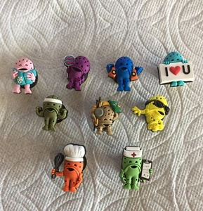 CROCSLITE JIBBITZ CHEF JIBBITZ KRANKENSCHWESTER TRAINING WANDERER SCHWIMMER I LOVE YOU JIBBITZ - Bild 1 von 10