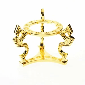 Vergoldeter Drachenständer für Kristallkugel (3" - 5" Durchmesser) - Bild 1 von 1