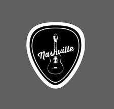 Nashville Sticker Guitar Pick Waterproof - Buy Any 4 For $1.75 Each Storewide!