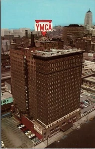 Postal 1960 YMCA Chicago Wasbash Ave. Illinois Cromo #D9 - Imagen 1 de 2