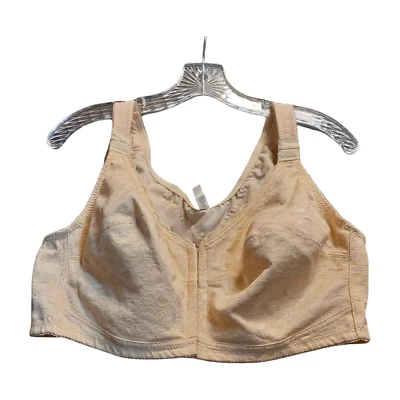 Comfort Choice Beige Bra 46C front closure, adjustable front & straps, NWOT, new - Imagem 1 de 4