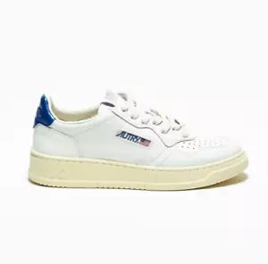 AUTRY AULW LL63 MEDIALISTA BAJO MUJER. CUERO BLANCO/AZUL AULW LL63 - Imagen 1 de 7