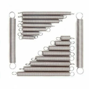 10 x Expansion Tension Extension Springs 0.3mm/0.5mm/0.6mm, 304 Stainless Steel - Picture 1 of 4