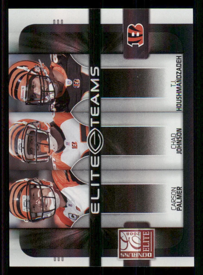 2008 Donruss Elite Teams Black #3 Palmer/Chad Johnson/T.J. Houshmandzadeh /800 - Image 1 of 2