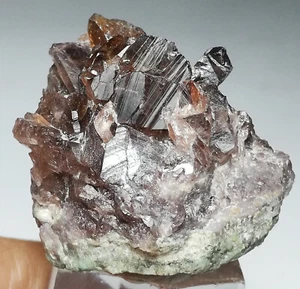 162 KARAT NATÜRLICHE AXINIT KRISTALLE CLUSTER AUS PAKISTAN, (EM-51), - Bild 1 von 7