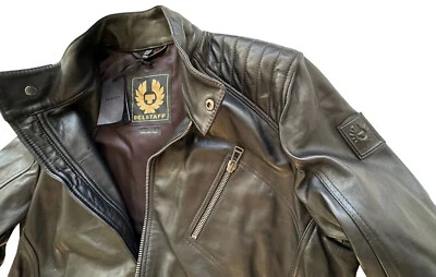 BELSTAFF V RACER MOTORCYCLE BLACK LEATHER JACKET BRAND NEW RARE 4XL UK/US48/IT58 - Image 1 of 4
