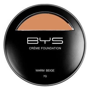 BYS 7g Creme Foundation Face Makeup Cosmetics Buildable Coverage Warm Beige - Picture 1 of 3