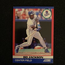 1991 Score Superstars 2 Bo Jackson Baseball Card Kansas City Royals MINT-NM