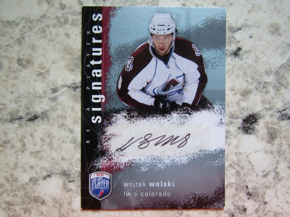 Colorado Avalanche Wojtek Wolski Signed Autographed 2008 Be A Player Signatures - Image 1 of 1