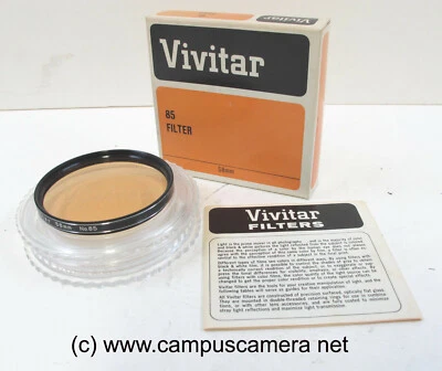 Vivitar 49mm 85 Color Conversion Filter / Warming Color Conversion Filter Japan - Image 1 of 2