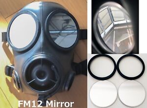 Outsert MirrorFilm Polycarbonate lenses for SAS FM12 GasMask,Cosplay,Airsoft,ABS