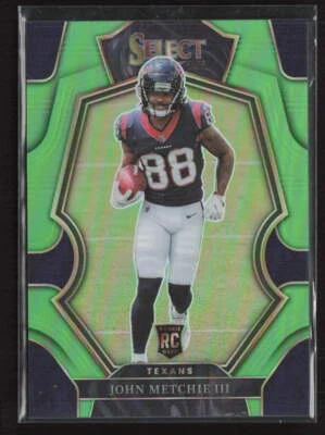 2022 Panini Select #141 John Metchie III Neon Green Prizm /49 RC - Image 1 of 2