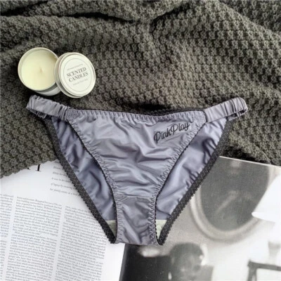 Sexy Damas Mujeres Satén Bragas Ropa Interior Calzoncillos Cuerda Bikinis Lencería M L Foto 1 de 4