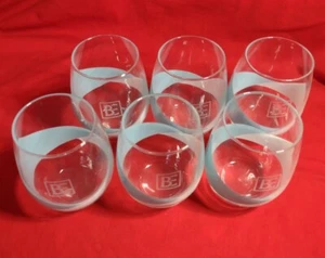 Set of 6 Brancott Estate Round Stemless Glass Wine Glasses - New! - Picture 1 of 8