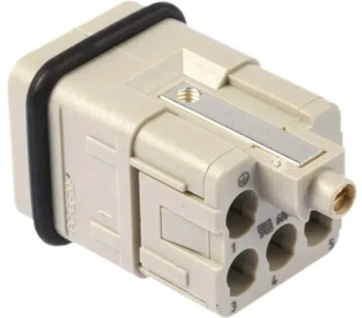 Harting Heavy Duty Power Connectors, Male Crimp # 09120053001 02 *New Old Stock* - Image 1 of 2