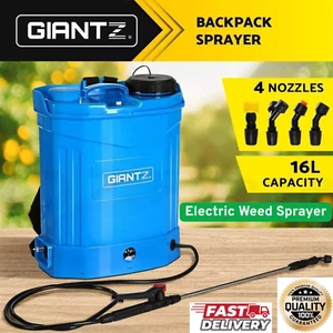 Giantz Weed Sprayer Electric 16L Knapsack Backpack Pesticide Spray Farm Garden - Picture 1 of 8