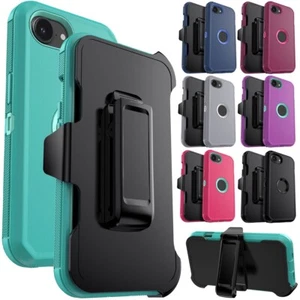 Funda protectora a prueba de golpes/soporte con clip para cinturón para iPhone 16/Plus/16 Pro/16 Pro Max/16e - Imagen 1 de 74