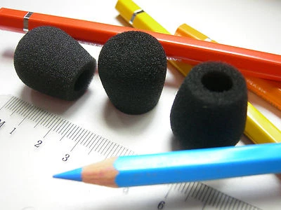 Windschutz für Mikrofon Schaumstoff Mikrofonwindschutz Windscreen 24x21 18x8 mm  - Image 1 of 4