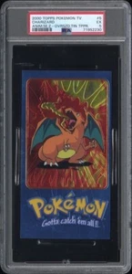 2000 TOPPS POKEMON JUMBO CHROME CHARIZARD #5 PSA 5 TIN TOPPER TV SER 2 - Picture 1 of 2