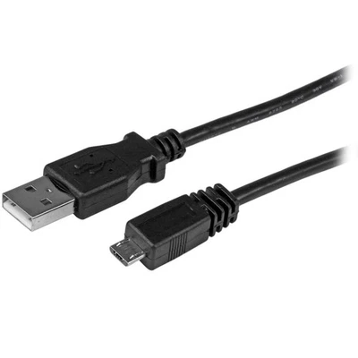 StarTech.com 6.6 ft (2 m) USB-A to Micro USB Cable - USB 2.0 A to Micro B - Blac - Image 1 of 4