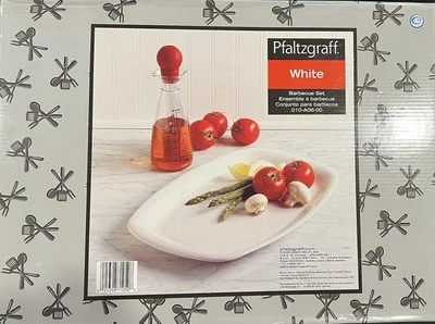 Pfaltzgraff White Barbecue Set - Image 1 of 2