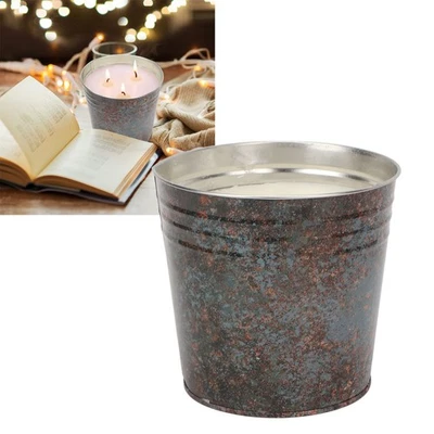 Bucket Candle 3 Wicks Natural Citronella Outdoor Candle For Picnic Camping OPBX - Image 1 of 4