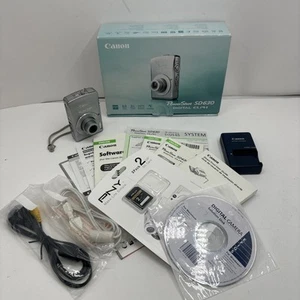 Canon PowerShot ELPH SD630 6.0MP Digital Camera Silver Battery SD - PLEASE READ - Picture 1 of 10