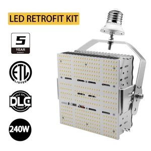 240W LED Retrofit Kits Replace Parking Lot Flood light Shoebox Fixture Light - Picture 1 of 12