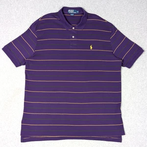 Polo Ralph Lauren Herren Poloshirt Gr. XL weiche Baumwolle lila gelb grün - Bild 1 von 5