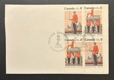Canada: 1976 Block of 4 on First day cover. SC #692-693 . Lot # 04-05192 - Image 1 of 2