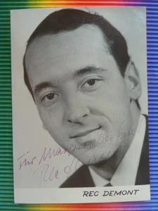 Rec Demont † 1997, DDR Autogrammkarte (Sänger) - mit Widmung - Bild 1 von 2