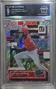 2022 Panini Donruss Rated Prospect Elly De La Cruz #RP-6 Rapture Rookie (RC) - Picture 1 of 2