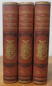 Geschichte der Eroberung Mexikos - William H. Prescott (Ausgabe 1877) 3 Bde. - Bild 1 von 4